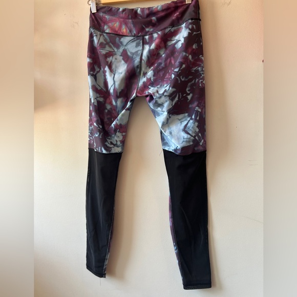 Daub Active Full Length Ava Yoga Leggings – Seafoam/Black Mesh Medium - Picture 4 of 14